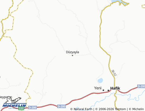 MICHELIN Düzyayla map - ViaMichelin