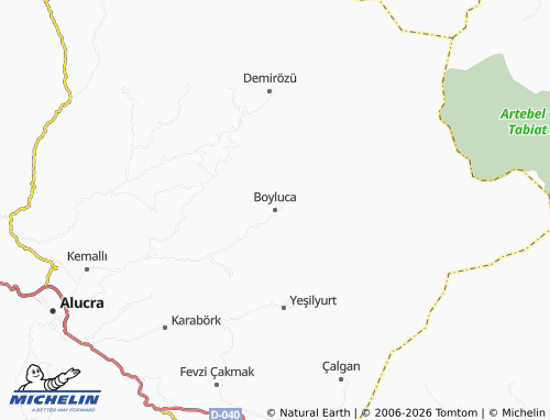 MICHELIN Boyluca map - ViaMichelin