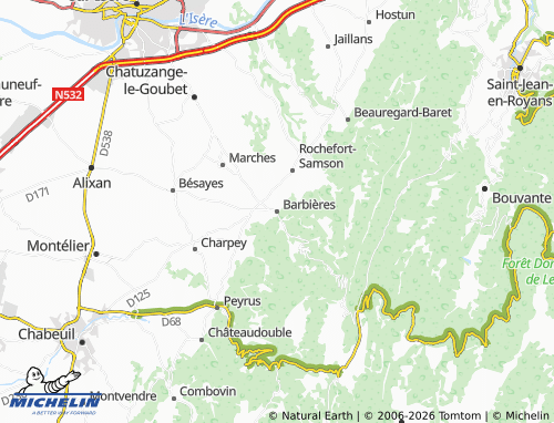 Carte MICHELIN Barbières - ViaMichelin