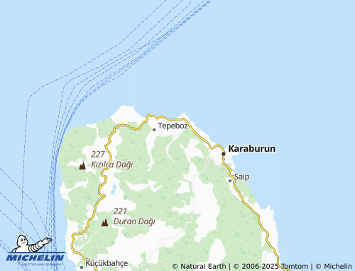 MICHELIN Bozköy map - ViaMichelin