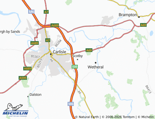 Carte MICHELIN Scotby - ViaMichelin