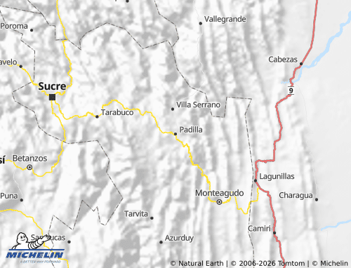 Mapa MICHELIN Tomina - ViaMichelin
