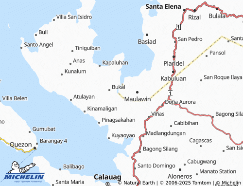 Mapa MICHELIN Patag Ibaba - ViaMichelin