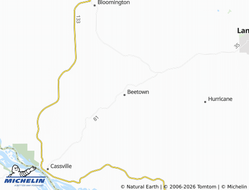 Mappa MICHELIN Beetown - ViaMichelin