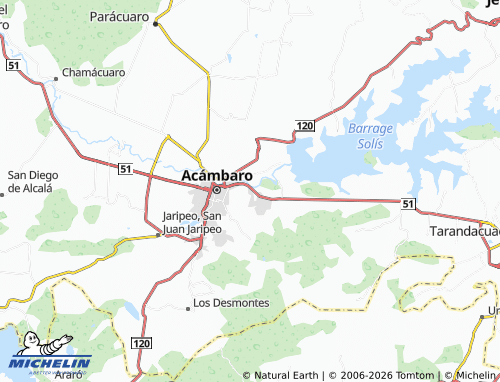 Mapa MICHELIN Luis Echeverría - ViaMichelin