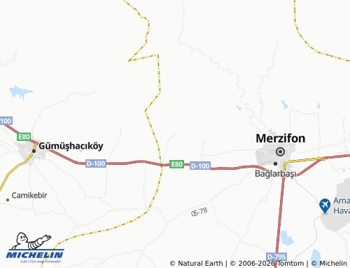MICHELIN Akören map - ViaMichelin