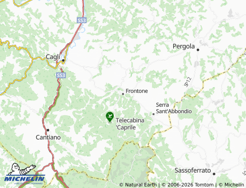 Mappa MICHELIN Frontone - ViaMichelin