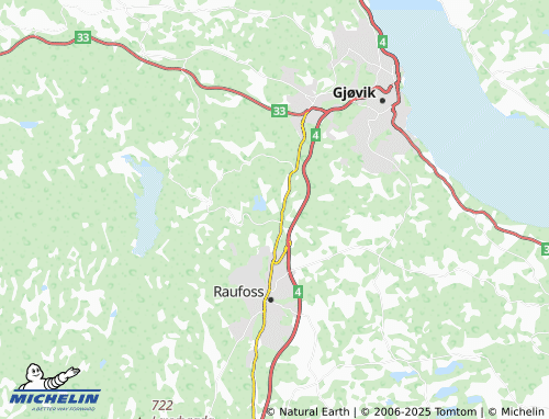 MICHELIN Breiskallen map - ViaMichelin