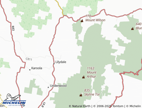 MICHELIN North Lilydale map - ViaMichelin