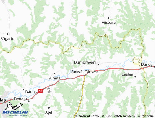 MICHELIN Ernea map - ViaMichelin
