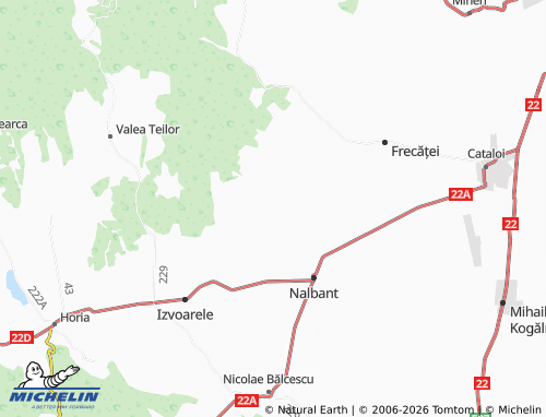 MICHELIN Trestenic map - ViaMichelin