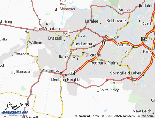 MICHELIN Raceview map - ViaMichelin