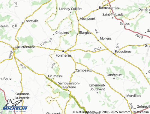 Carte MICHELIN Boutavent - ViaMichelin