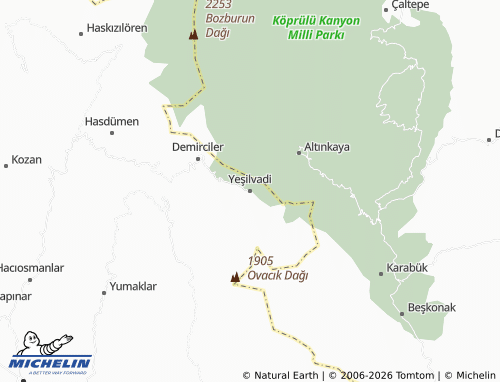 Mappa MICHELIN Yeşilvadi - ViaMichelin