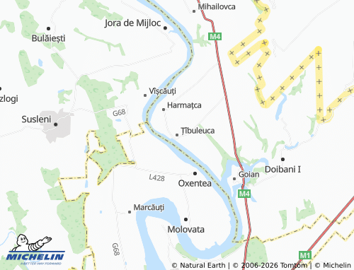 Mappa MICHELIN Țîbuleuca - ViaMichelin