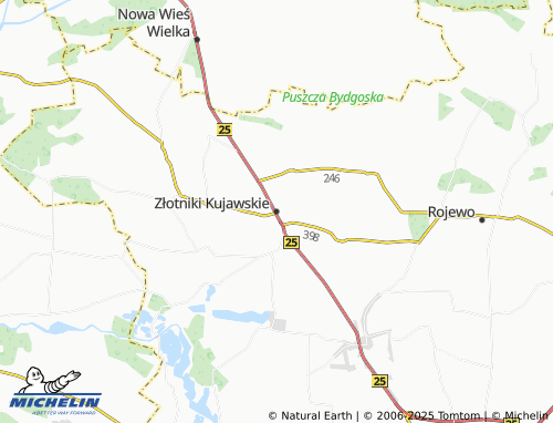 Mappa MICHELIN Złotniki Kujawskie - ViaMichelin