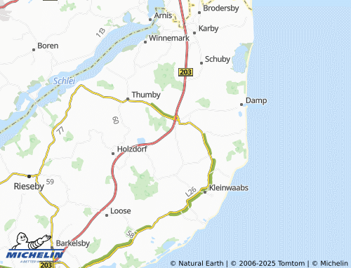 Kaart MICHELIN Pommerby - ViaMichelin
