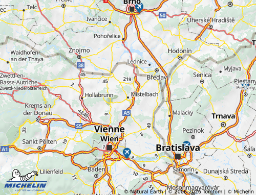 MICHELIN Mistelbach map - ViaMichelin