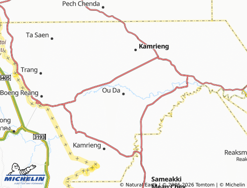 Carte MICHELIN Ou Da - ViaMichelin
