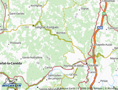 MICHELIN Eybènes map - ViaMichelin