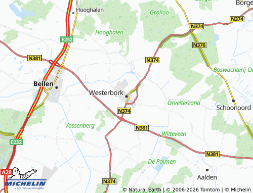 Kaart MICHELIN Westerbork - ViaMichelin