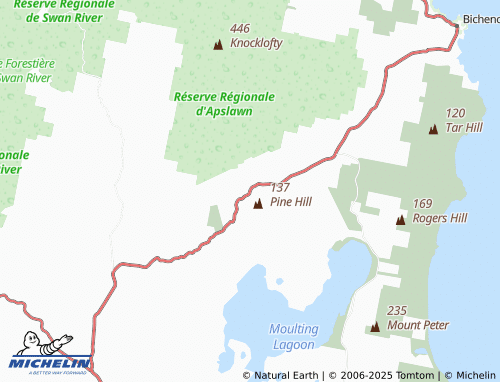 MICHELIN Apslawn map - ViaMichelin