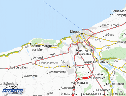 MICHELIN Bernouville map - ViaMichelin