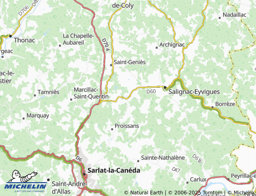 MICHELIN Le Poujol map - ViaMichelin