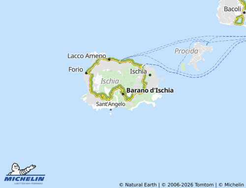 MICHELIN Barano d'Ischia map - ViaMichelin