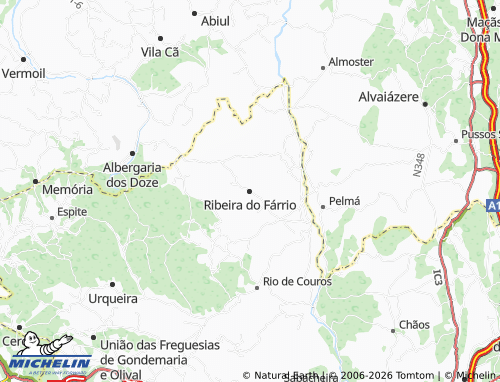 Mapa MICHELIN Ribeira do Fárrio - ViaMichelin
