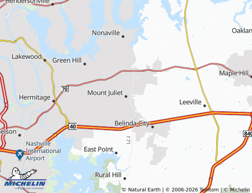 Mapa MICHELIN Mount Juliet - ViaMichelin