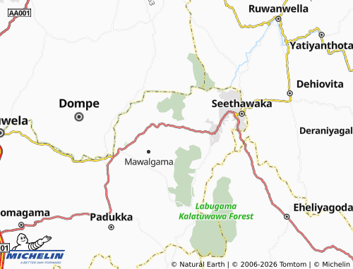 Mappa MICHELIN Aluth Ambalama - ViaMichelin