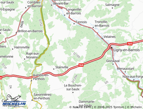 MICHELIN-Landkarte Nant-le-Grand - ViaMichelin