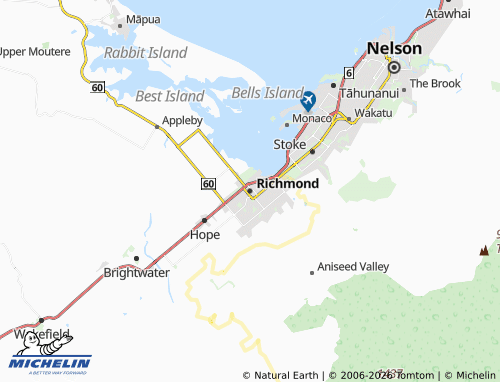 Mapa MICHELIN Richmond - ViaMichelin