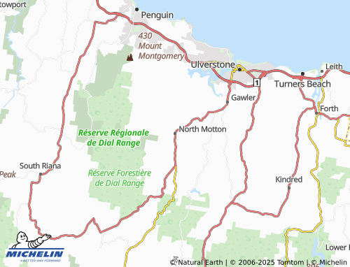 MICHELIN-Landkarte North Motton - ViaMichelin