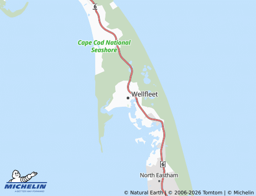 Carte MICHELIN Wellfleet - ViaMichelin