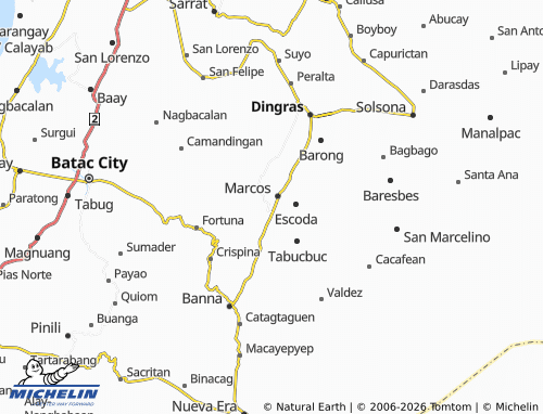 MICHELIN Daquioag map - ViaMichelin