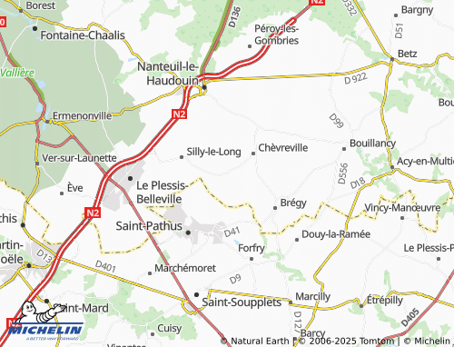 Mapa MICHELIN Ognes - ViaMichelin