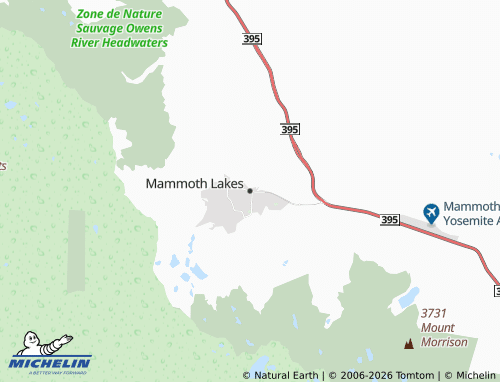 Mappa MICHELIN Mammoth Lakes - ViaMichelin