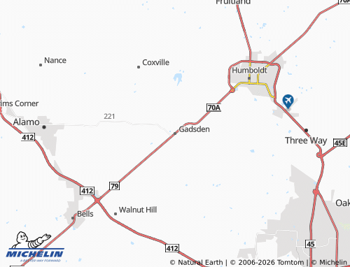 Mappa MICHELIN Gadsden - ViaMichelin