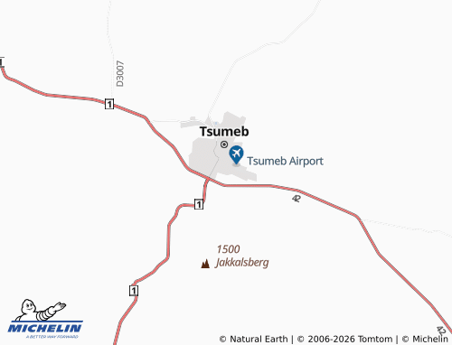 MICHELIN-Landkarte Tsumeb Extension 6 - ViaMichelin