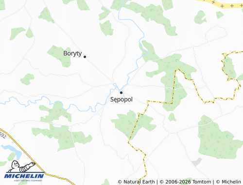 MICHELIN Sępopol map - ViaMichelin
