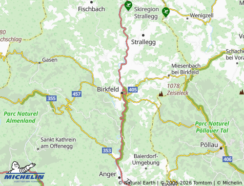 MICHELIN-Landkarte Birkfeld - ViaMichelin