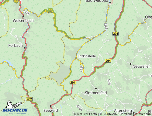 Mapa MICHELIN Enzklösterle - ViaMichelin