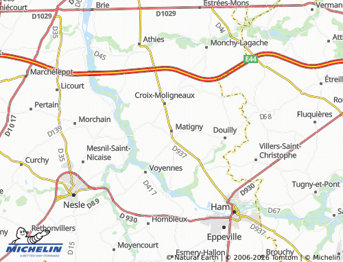 Mappa MICHELIN Matigny - ViaMichelin