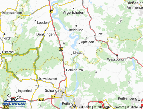 Mappa MICHELIN Kinsau - ViaMichelin