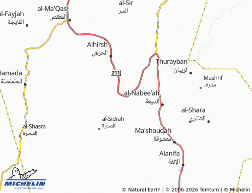 MICHELIN-Landkarte alhadba' - ViaMichelin