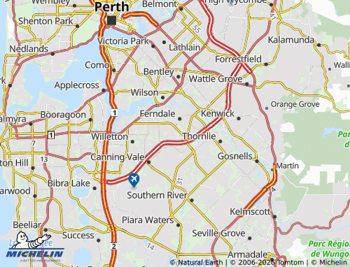 Mapa MICHELIN Parkwood - ViaMichelin