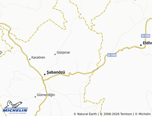 MICHELIN Çaparkayı map - ViaMichelin