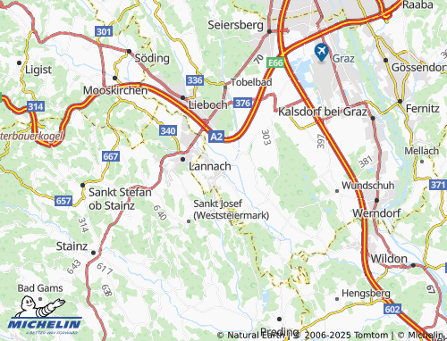 MICHELIN-Landkarte Muttendorf - ViaMichelin